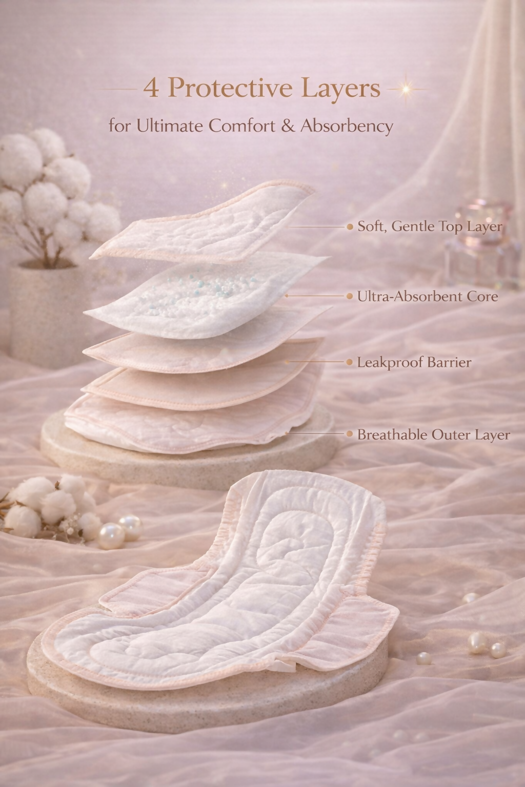 clora Period Panty For Girls & Women, (XL-XXL), 10 Pcs, 360 Degree Coverage, 0% Leaks, High Absorbency For Heavy Flow, Maternity Delivery Pads, Postpartum & Overnight Protection, Disposable Panty