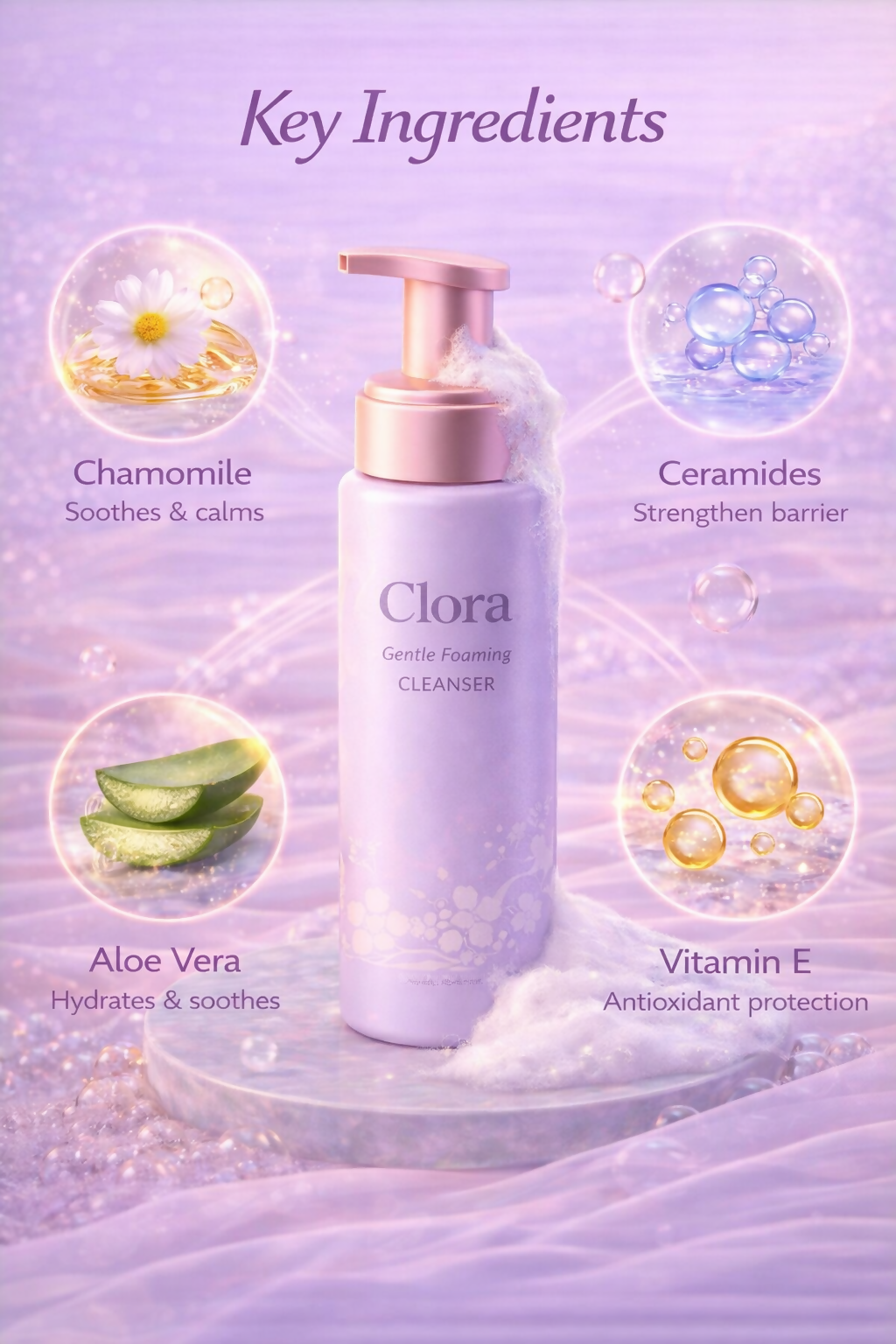 clora Skin Illuminate Face cleanser for Radiant Skin with Vitamin C and Turmeric - 30 g | Highly Potent Vitamin C | Gives A Radiant Glow