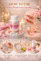 clora Weight Loss Supplement For Women & Men | Helps Manage Cravings, Calories & Carbs | Boost Metabolism | L Carnitine & ACV - Apple Cider Vinegar | 30 Capsules