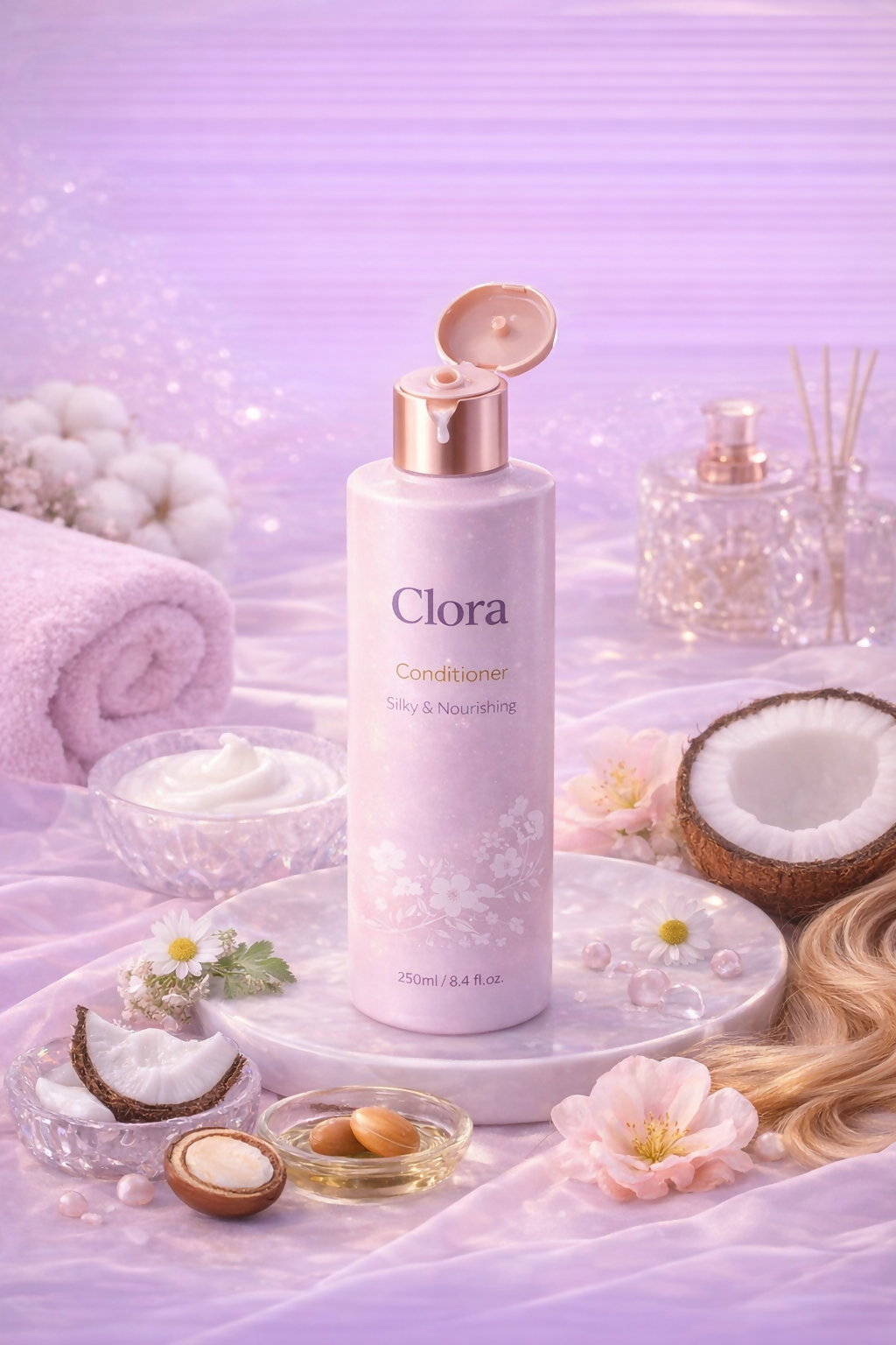 clora Intense Repair Conditioner 335 ml|| With Keratin Actives to Smoothen Dry and Frizzy Hair - Deep Conditions Damaged Hair for Men & Women