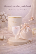 clora Reusable Menstrual Cup for Women - Medium with Pouch | FDA Approved | Made of Ultra Soft 100% Medical Grade Silicone | Odour, Rash & Itch-Free Period | Leak-Proof Protection for 8-10 Hours