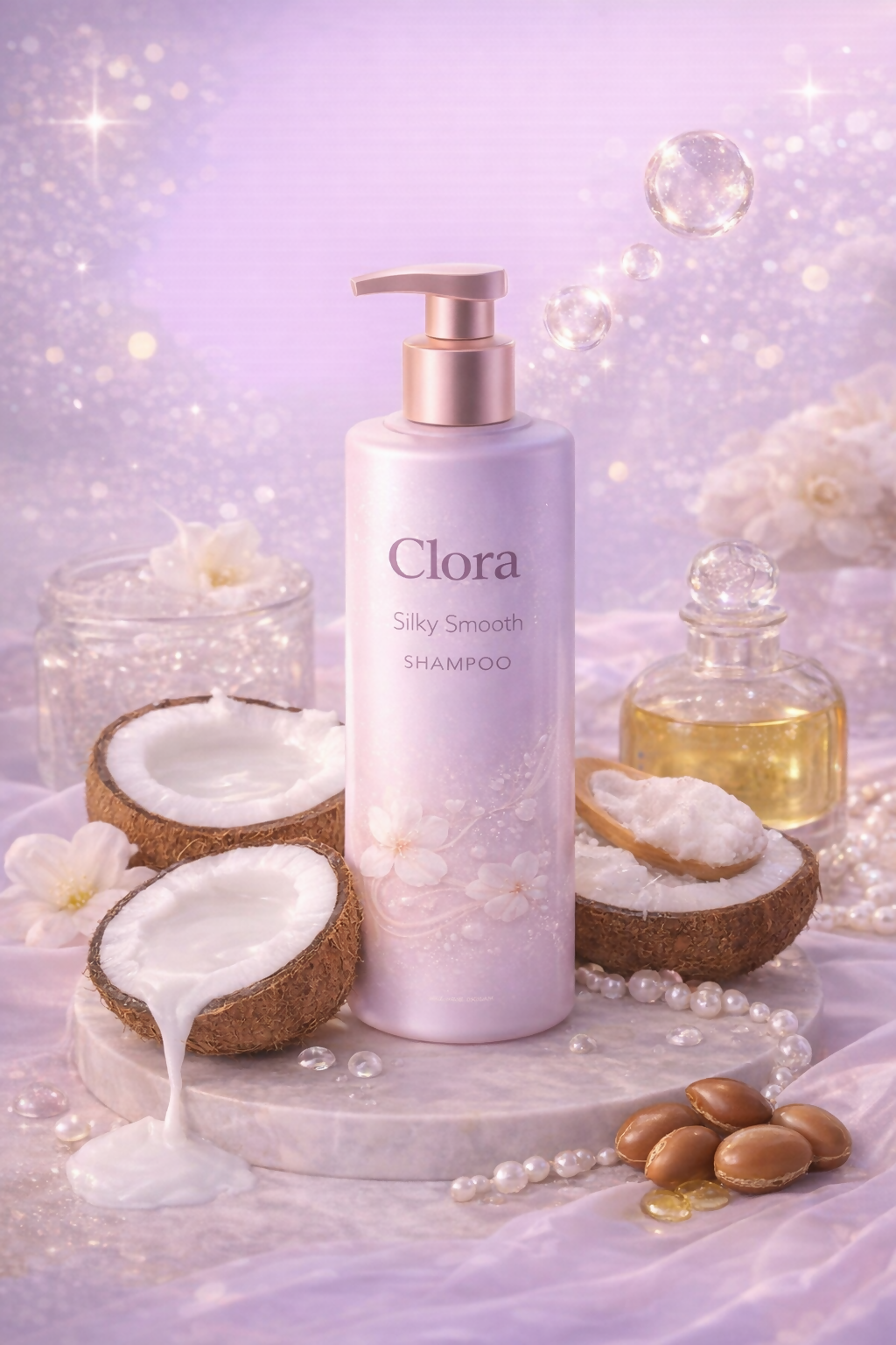 Clora renew Coconut Milk SHAMPOO, 400ml, No Parabens No Colourants