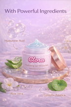 Clora Watermelon Cooling Icy Gel Moisturizer | Instantly Cools Skin, Hyaluronic & Niacinamide | Controls Excess Oil, Boosts Radianc | Refreshes & Soothes Skin, Non-sticky & Non-greasy | 60g