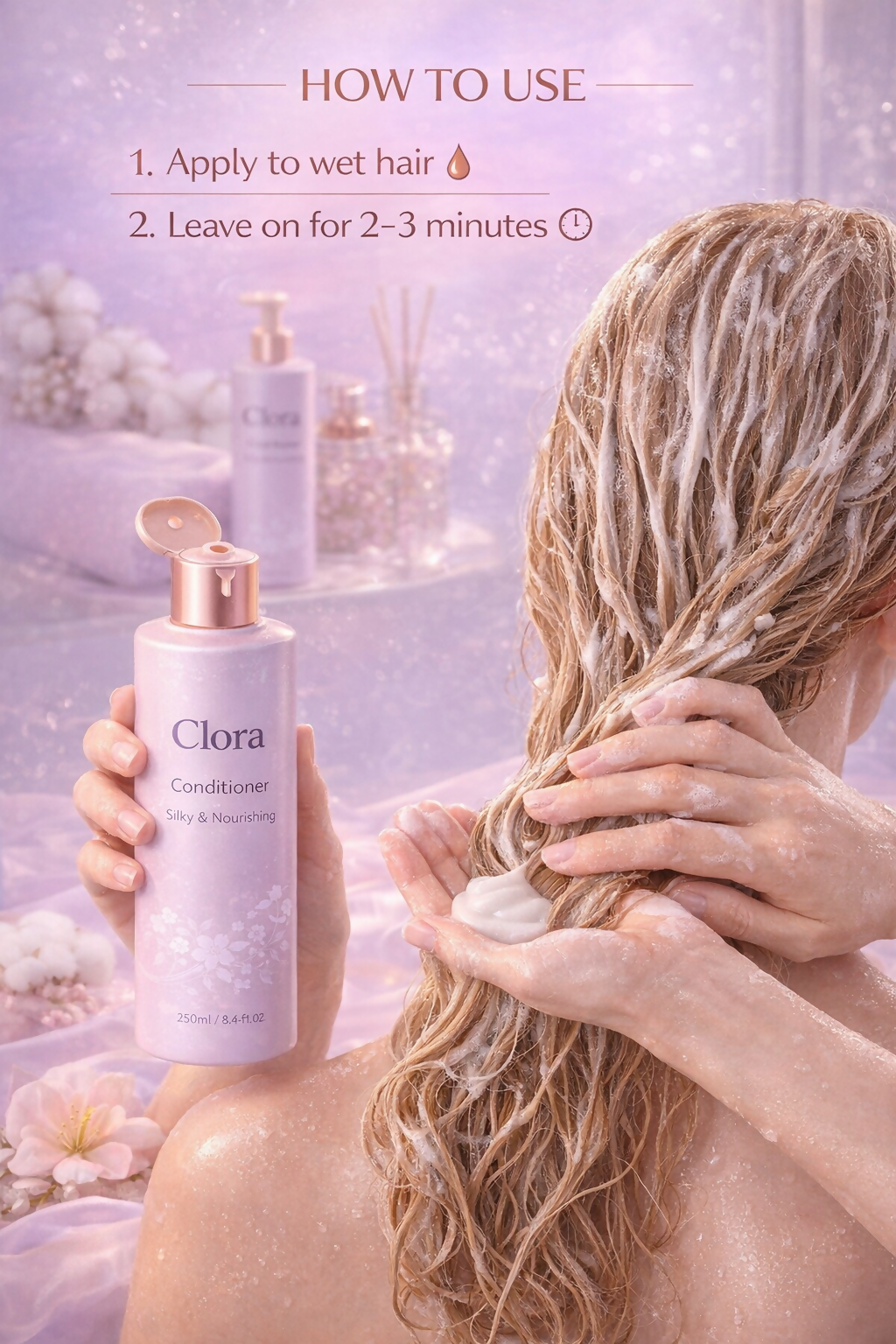 clora Intense Repair Conditioner 335 ml|| With Keratin Actives to Smoothen Dry and Frizzy Hair - Deep Conditions Damaged Hair for Men & Women