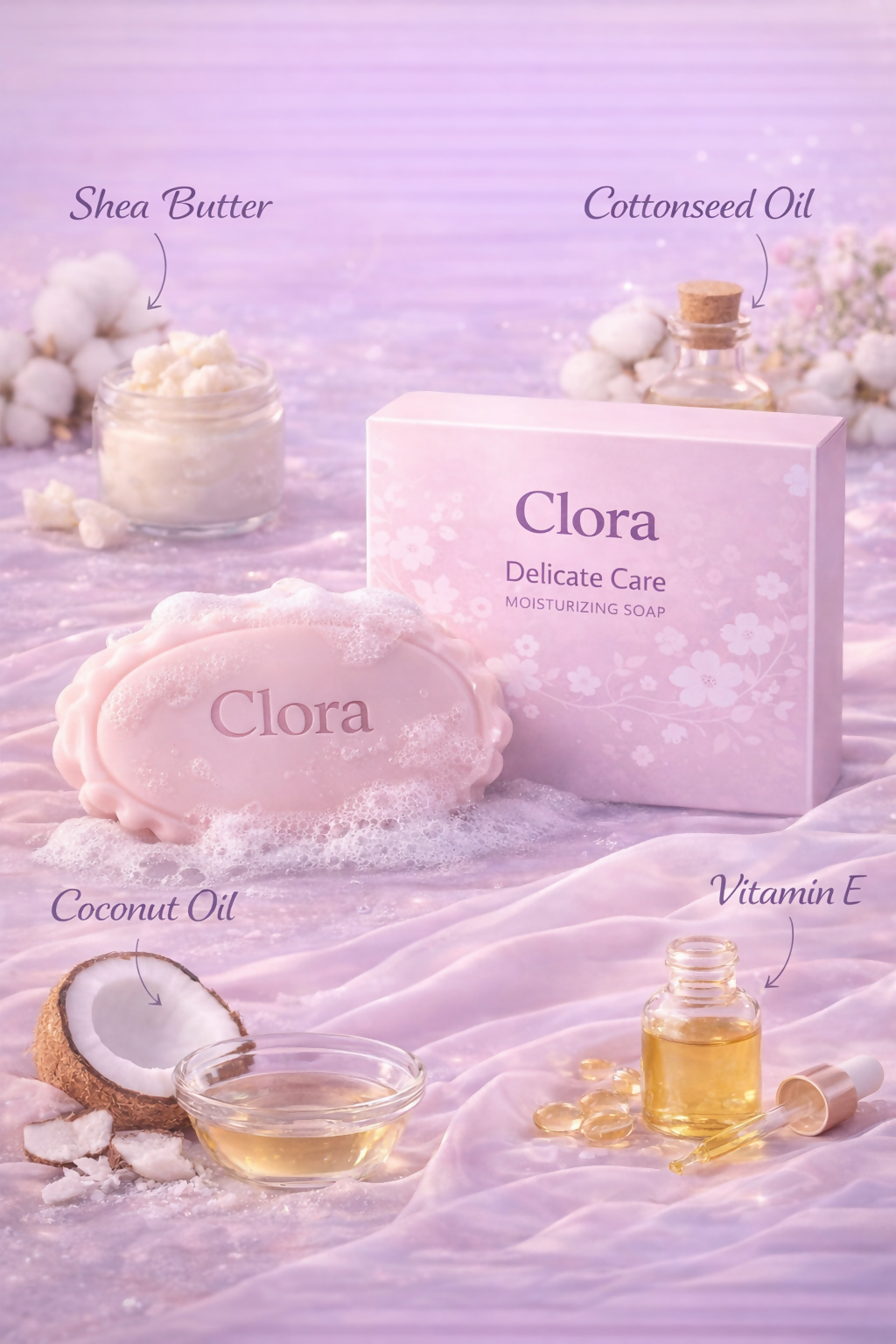 clora Vitamin C Daily soap with Vitamin C & Turmeric | For Sun Protection, Tan Protection & Glow | SPF 50 & PA++++ Protection | No White Cast | Lightweight & Non-Sticky | Brightens Skin | In-Vivo Tested | For All Skin Types | 80 g