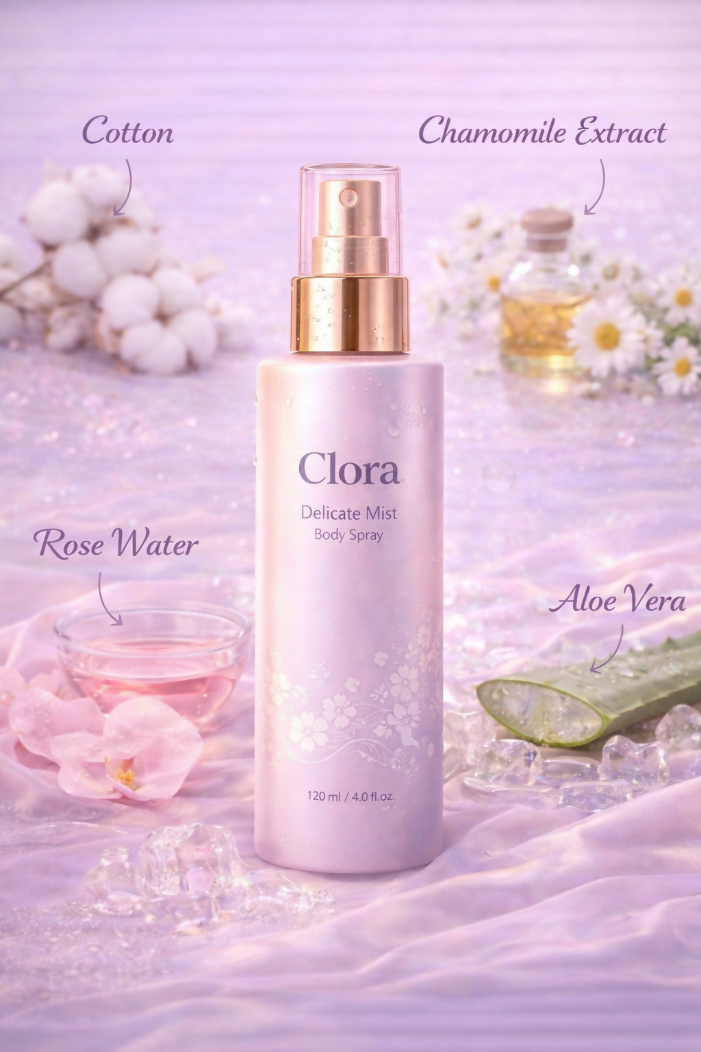 clora Amber Kiss Body Splash | Body Mist for Women | Long-Lasting Fruity, Floral | 60ml