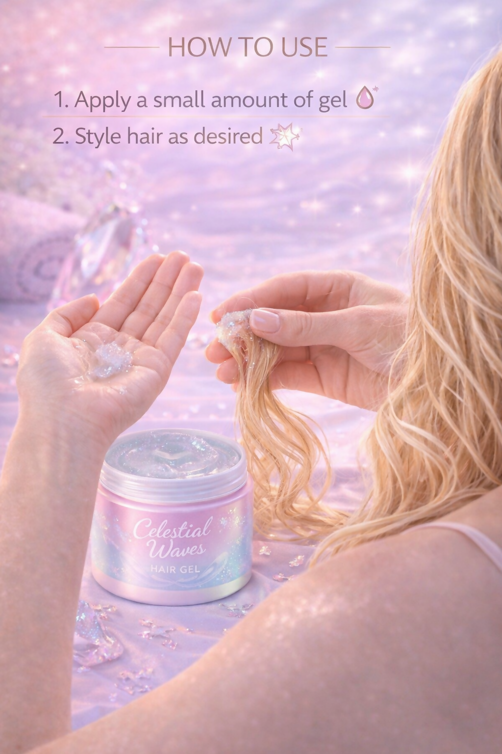 clora Styling Hair Gel for Men and women - Casually Cool, 250gm | Medium Hold, High Shine | For Medium to Long Hair |No Alcohol, No Sulphate